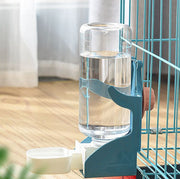 ペット用給水器 給水ボトル 水やり ペット用品 ウサギ 鳥 モルモット 小動物 500ml ケージ用 取り付け簡単 かわいい