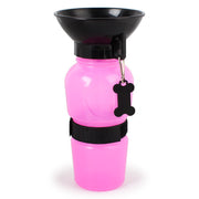 ペット用水筒 給水器 ウォーターボトル 携帯 500ml 犬用 猫用 コンパクト 持ち運び お椀 トレイ トレー 一体型 お散歩 お出かけ アウトドア 旅行 外出 水分補給 シンプル 簡単 イヌ いぬ ネコ ねこ ドッグ キャット