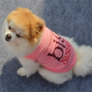 ドッグウェア 犬服 犬用ウェア 犬の服 ペット用ウェア ペットウェア ベスト タンクトップ ノースリーブ 袖なし カットソー Tシャツ 小型犬用 可愛い おしゃれ お散歩 イヌ用 いぬ用 DOG わんちゃん用 ロゴプリント