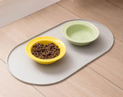 ペット用ランチョンマット 単品 1枚 エサ皿マット お食事マット フードマット 犬用 猫用 ペット用品 ペットグッズ ラウンド シリコン 柔らかい 防水 防汚 滑りにくい 餌皿マット 食べこぼし対策 汚れ防止 無地 単色 シンプル