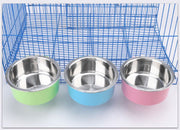 ペット用食器 フードボウル ウォーターボウル ケージ取り付け ケージ固定 犬用 猫用 ペット用品 エサ入れ 水入れ シンプル 取り付け簡単 ペットグッズ いぬ イヌ ねこ ネコ