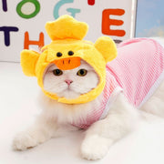 ペット用コスプレ帽子 猫用帽子 犬用帽子 かぶり物 頭巾 ペット用品 ペットグッズ トラ バナナ アヒル ヒマワリ 花 天使 フラミンゴ コスプレ 仮装 イベント ハロウィン パーティー 写真撮影 犬 ネコ イヌ 被り物 かわいい