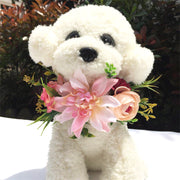 犬用ネックレス ドッグウェア 首輪 ペット用品  アクセサリー 犬用小物 フラワー  花  おめかし   かわいい  お出掛け コサージュ  小型犬