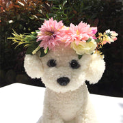犬用ネックレス ドッグウェア 首輪 ペット用品  アクセサリー 犬用小物 フラワー  花  おめかし   かわいい  お出掛け コサージュ  小型犬