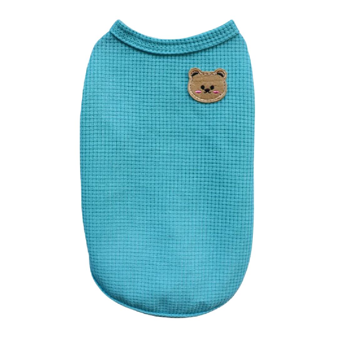 ドッグウェア 犬服 タンクトップ ベスト ペット 猫 ブルー バリエーション画像
