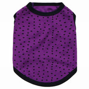 ペット服 タンクトップ 犬 猫 水玉 ドット柄 ノースリーブ 袖なし Tシャツ 散歩 お出掛け ペットウエア 犬服 猫服 春 夏 秋