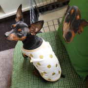 ペット服 タンクトップ 犬 猫 水玉 ドット柄 ノースリーブ 袖なし Tシャツ 散歩 お出掛け ペットウエア 犬服 猫服 春 夏 秋