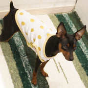 ペット服 タンクトップ 犬 猫 水玉 ドット柄 ノースリーブ 袖なし Tシャツ 散歩 お出掛け ペットウエア 犬服 猫服 春 夏 秋