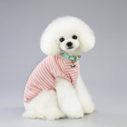 ペットウェア カットソー Tシャツ トップス 犬用服 ドッグ キャット 猫 かわいい おしゃれ キュート ボーダー シンプル カジュアル デイリー お出かけ お散歩 小型犬 中型犬 イヌ ネコ