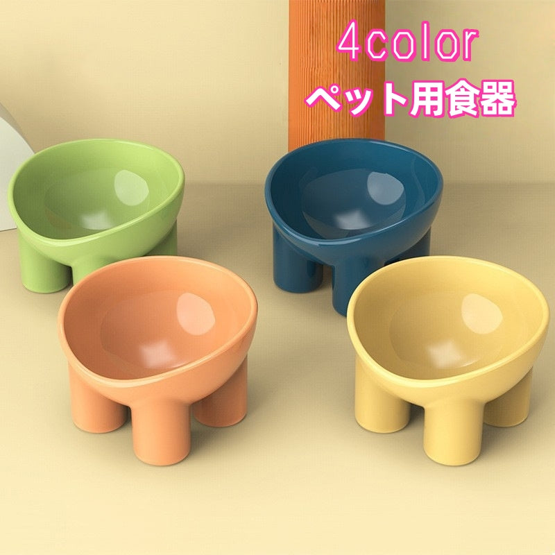 ペット用食器 猫用 犬用 ペット用品 フードボウル ウォーターボウル 餌入れ 水入れ 可愛い ワンちゃん ネコちゃん イヌ ネコ キャット ドッグ 黄色 青 ピンク 緑