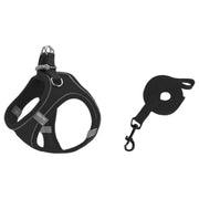 ハーネス リード 2点セット 反射テープ 犬用 猫用 ペット用品 ペットグッズ サイズ調節可能 着脱簡単 縄 胴輪 光る バックル Dカン シンプル おしゃれ かわいい カジュアル お出かけ 散歩 外出 外遊び 公園 ピンク 青 黒 赤 オレンジ