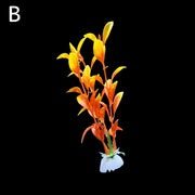 熱帯魚用 人工水草 同色10本セット 水中植物 水草 アクアリウム 水槽 レイアウト用品 フェイク 熱帯魚 海水魚 オブジェ 装飾 内装 観賞魚
