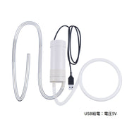 水中ポンプ 小型 水槽用 USB給電 280モーター 1m ステンレスメッシュフィルター 電動 簡単操作 排水ポンプ コンパクト 水替え メンテナンス