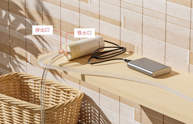 水中ポンプ 小型 水槽用 USB給電 280モーター 1m 商品画像3
