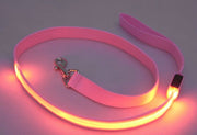 リード ペット用 犬用 単品 光る LED 散歩紐 平紐 犬用品 犬グッズ 小型犬 中型犬 超小型犬 ドッグ イヌ ネコ 猫 シンプル お出かけ お散歩 夜間 早朝 アウトドア DOG  公園 外出 イエロー 黄色 ブルー 青 グリーン 緑 ピンク オレンジ
