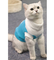 ペットウェア キャットウェア ドッグウェア 猫の服 犬の服 セーター ニット プルオーバー 袖なし タートルネック ペット用品 洋服 猫服 犬服 可愛い 寒さ対策 防寒 あったか 散歩 外出 お出掛け ネコ服 ねこ服 イヌ服 いぬ服