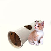 猫用おもちゃ キャットトンネル ペット用品 キャットトイ 穴あき 折り畳み 楽しい 起毛 無地 シンプル 可愛い オモチャ 玩具 トーイ 遊び 運動不足 ストレス解消 ペットグッズ ねこ用品 ネコ
