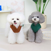 ペットウェア ドッグウェア ベスト いぬ イヌ 犬服 洋服 襟付き フリース Dカン プルオーバー 無地 単色 シンプル お散歩