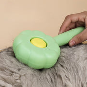 スリッカーブラシ 猫用 犬用 ネコ用 イヌ用 ペット用品 ブラッシング グルーミング 抜け毛取り 毛玉取り コーム 身だしなみ お花 フラワー 簡単除去 便利 おしゃれ かわいい