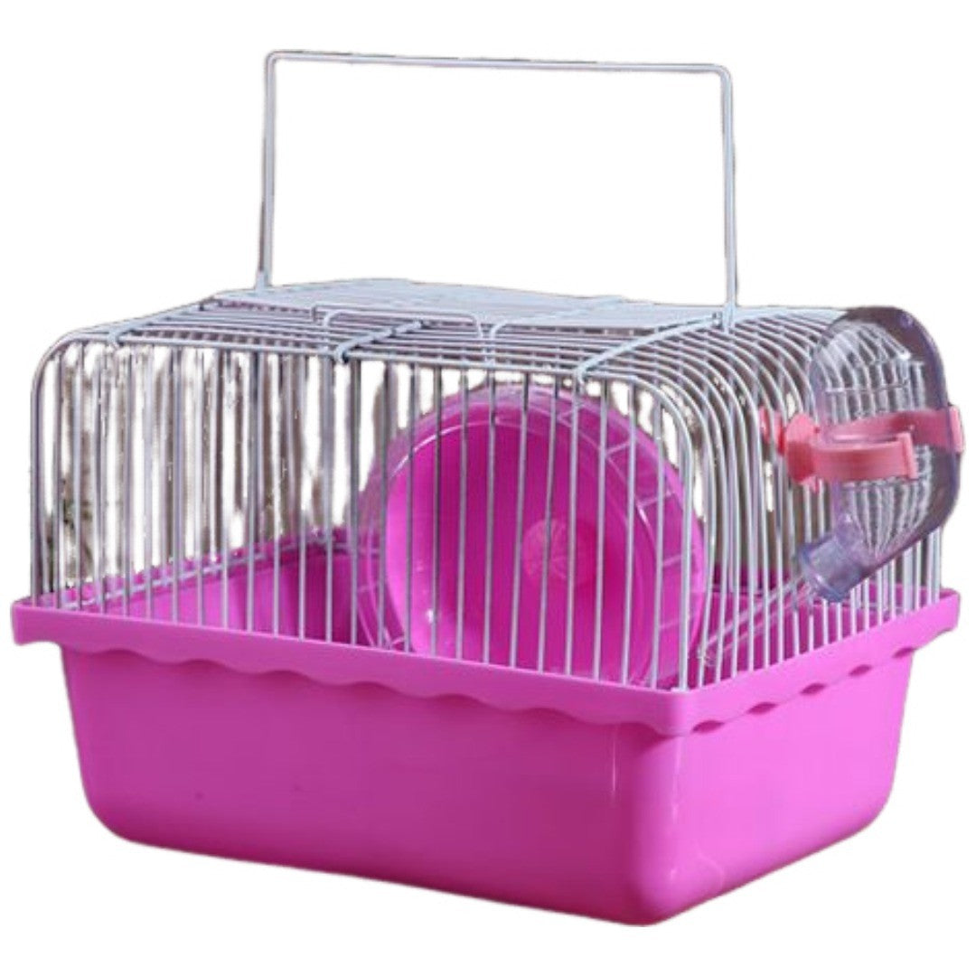 小動物用ケージ ペット用品 ペットグッズ 小動物グッズ ケージ お家 ホイール 給水器 持ち手 シンプル かわいい