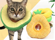 エリザベスカラー ペット用品 犬用 猫用 クッション 柔らかい ソフト 術後 傷舐め防止 傷口保護 パン アボカド レモン おしゃれ かわいい ペットグッズ ドッグ キャット