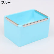 小動物用食器 餌入れ エサ入れ フードボックス ケージ取り付け用 ペット用品 給餌 ウサギ チンチラ ハムスター スクエア 丸底