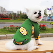ドッグウェア 犬服 トレーナー 長袖 ペット 小型犬 猫 洋服 スウェット 厚手 裏起毛 防寒 暖かい 秋冬 プリント 可愛い