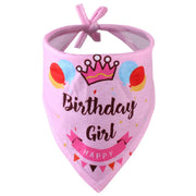 ペット用スタイ バンダナ よだれかけ ペット用品 ドッグウェア 犬グッズ ロゴ 英字 プリント 誕生日 お祝い 写真撮影 ハッピーバースデー おしゃれ かわいい お出かけ 猫用 キャットウェア ねこ イヌ