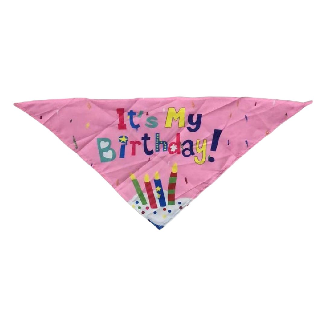 ペット用スタイ バンダナ よだれかけ ペット用品 ドッグウェア 犬グッズ ロゴ 英字 プリント 誕生日 お祝い 写真撮影 ハッピーバースデー おしゃれ かわいい お出かけ 猫用 キャットウェア ねこ イヌ