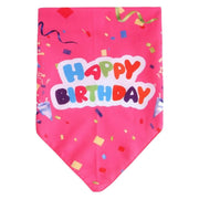 ペット用スタイ バンダナ よだれかけ ペット用品 ドッグウェア 犬グッズ ロゴ 英字 プリント 誕生日 お祝い 写真撮影 ハッピーバースデー おしゃれ かわいい お出かけ 猫用 キャットウェア ねこ イヌ