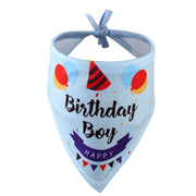 ペット用スタイ バンダナ よだれかけ ペット用品 ドッグウェア 犬グッズ ロゴ 英字 プリント 誕生日 お祝い 写真撮影 ハッピーバースデー おしゃれ かわいい お出かけ 猫用 キャットウェア ねこ イヌ