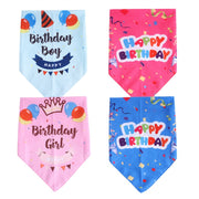 ペット用スタイ バンダナ よだれかけ ペット用品 ドッグウェア 犬グッズ ロゴ 英字 プリント 誕生日 お祝い 写真撮影 ハッピーバースデー おしゃれ かわいい お出かけ 猫用 キャットウェア ねこ イヌ