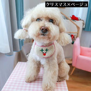 ペット用スタイ 猫用スタイ 犬用 キャットウェア よだれかけ ビブ 猫 犬 ネコ キャット イヌ ドッグ ペット用品 アルファベット 英文 誕生日 バースデー お祝い クリスマス 刺繍 パイピング 紐 かわいい コスプレ