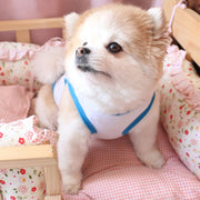 ペット用 犬用 洋服 ドッグウエア タンクトップ プルオーバー ノースリーブ イラスト ユニーク 水着 マッスル 筋肉 面白い 面白イラスト バイピング ベスト 袖なし ドッグウェア かわいい おしゃれ 犬服 春夏秋 小型犬 中型犬 XS S M L 男の子 女の子 メス オス ピンク ブルー
