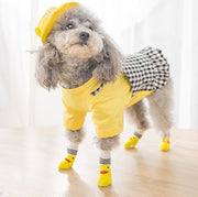 ペット用 靴下 くつ下 くつした ソックス 4個セット 犬 猫 ドッグ キャット 滑り止め付 可愛い かわいい お洒落 おしゃれ