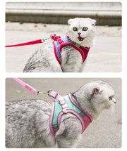 ハーネス リード セット ペット用品 猫 小型犬 中型犬 散歩 可愛い お洒落 メッシュ 通気性 胴輪 ベスト リボン チェック柄 サイズ調整 長さ調節可能 簡単装着 着脱簡単 胸当て 牽引ロープ お散歩紐 リーシュ 引きひも パイピング 光る アジャスター カジュアル かわいい おしゃれ ねこ ネコ キャット CAT いぬ イヌ ドッグ DOG お出かけ
