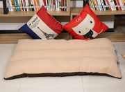 ペットベッド ペット用マット 犬 ベッド 中綿入り ペット用品 スリーピングマット 犬用 猫用 ボア あったか 寝具 寝床 中型犬 四角 長方形 ふわふわ 洗える クッション ラグ お昼寝 無地 単色 シンプル 屋内用 室内用