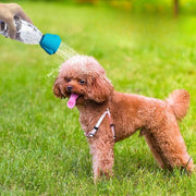 ペット用シャワーキャップ シャワーヘッド ペットボトル取り付け 犬用 ジョーロ ハンディシャワー ポータブルシャワー 携帯用 洗浄 水やり 散水ノズル お散歩 マナー用 シリコン