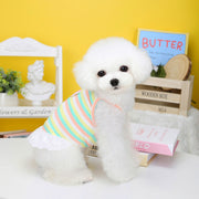 ペットウェア ドッグウェア キャミソールワンピース キャミワンピ プルオーバー 犬用 猫用 犬服 小型犬 中型犬 ペット服 フレア スカート 袖なし ノースリーブ ボーダー クマ フラワー エンジェル かわいい おしゃれ 猫服 キャット 夏 秋 春