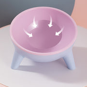 ペット用食器 フードボウル ウォーターボウル エサ入れ 猫用 犬用 水入れ ペットグッズ ペット用品 斜め 傾き 食べやすい イヌ ネコ ラウンド型 ツートンカラー かわいい おしゃれ カジュアル ピンク 赤 黄 緑