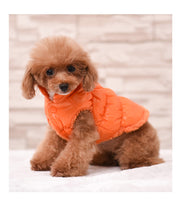 犬用ベスト ダウン風ベスト 犬用アウター ペット服 コート ジャンパー ドッグウェア 中綿 秋冬服 小型犬 中型犬 スナップボタン 防寒 温かい 裏起毛 犬服 冬用