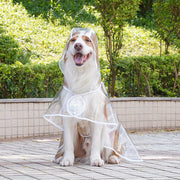 犬用レインコート レインポンチョ ポンチョ型 ドッグウェア 小型犬 中型犬 雨具 カッパ レインウェア スケルトン 透明 フード付き パーカー 帽子付き 犬服 ペット服 梅雨 雨対策 お散歩 雨除け イヌ ドッグ DOG