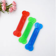 犬用おもちゃ ラバートイ ドッグトーイ 犬用 ペット用品 ペットトイ 玩具 オモチャ 噛む ホネ型 骨 ボーン スティック型 遊び ストレス発散 カミカミ 半透明 おしゃれ かわいい いぬ イヌ