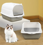猫用トイレ ネコ 猫トイレ 本体 キャット スコップ付き 扉付き 飛散防止 ふた付き ドーム型 フルカバー かわいい おしゃれ ペットグッズ ペット用品 ネコ用