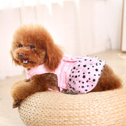 ペットウェア ワンピース 犬服 猫服 犬用ウェア ドッグウェア 星柄 レース フリル リボン 可愛い おしゃれ お散歩 記念写真 インスタ映え ギフト プレゼント ワンちゃん ネコちゃん イヌ ネコ キャット ドッグ