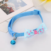 首輪 ペット用首輪 カラー 猫 ネコ キャット 犬 ドッグ イヌ ペットグッズ かわいい リボン ドット 水玉 ワンタッチバックル 鈴付き 小型犬 ねこちゃん わんちゃん Dバックル お散歩 普段使い ワンポイント