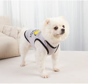 ペットウェア タンクトップ 犬 猫 ドッグ キャット 犬服 小型犬 中型犬 ペット用品 ペットグッズ 文字入り プリント入り メガネ サングラス 袖なし プルオーバー シンプル カジュアル かっこいい おしゃれ ヘビロテ お散歩 部屋着 抜け毛対策 灰