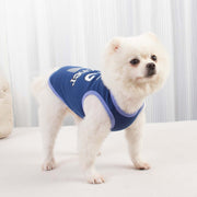 ペットウェア タンクトップ 犬 猫 ドッグ キャット 犬服 小型犬 中型犬 ペット用品 ペットグッズ 文字入り プリント入り メガネ サングラス 袖なし プルオーバー シンプル カジュアル かっこいい おしゃれ ヘビロテ お散歩 部屋着 抜け毛対策 灰