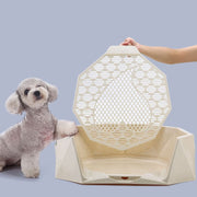 犬用トイレ ペット用トイレ トイレトレー しつけ用 トレーニング用 お手入れ簡単 壁付き プラスチック メッシュ 犬用品 ペット用品