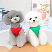 ドッグウエア ペットウェア  犬服 タンクトップ トップス ラウンドネック ラウンドカット プルオーバー 犬の服 猫服 ネコ ボーダー柄 抜け毛対策 イヌ お出かけ おしゃれ カジュアル お散歩 ペットグッズ キャット 小型犬 中型犬 S M L XL 2XL 汚れ防止 袖なし グリーンレッド 赤 緑 キャットウェア